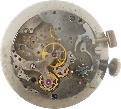 Vintage 17J Chronograph Men Wristwatch Movement Venus 170 For Parts Incomplete#2 • $55