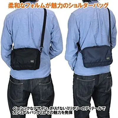 $143 • Buy Yoshida Porter Flash Shoulder Bag Navy PORTER BAG 689-05940 Japan Slanted　 