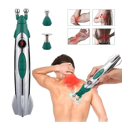 Electric Massage Pen Muscle Circulation Massage Acupuncture Pain Relief Mass@hf • $9.51