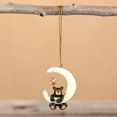$11.50 • Buy Black Bear Christmas Ornament  Bear Over The Moon  By Jeff Fleming Bearfoots