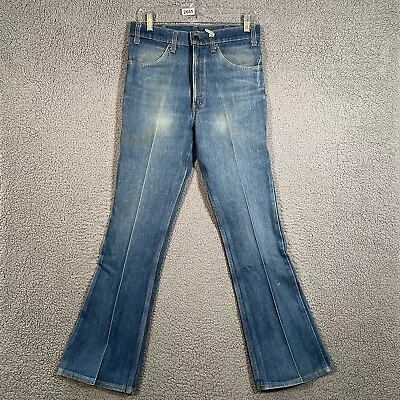 Vintage Levis Jeans Mens 29 X 31 Blue Denim Flare Bell Bottoms Orange Tab 70s • $99.99