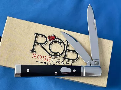 RoseCraft Blades RCT004 Holston River Surgeon's Knife Two D2 Blades Blk Micarta • $40.37