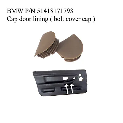 BMW E36 Coupe Door Panel Bolt Cover Cap BEIGE 2 PIECE 1991-1999 3-SERIES • $17.45