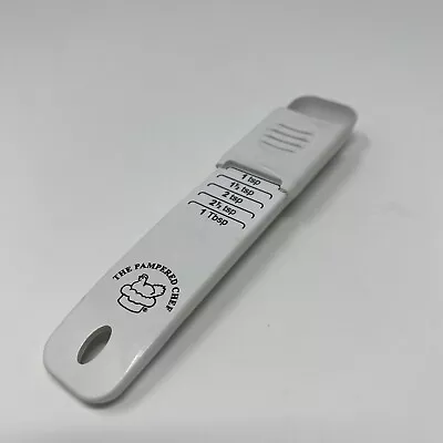 Pampered Chef Adjustable Slide Measuring Spoon 1 Tsp ~ 1 TBSP ~ Also Ml USA Made • $9.99