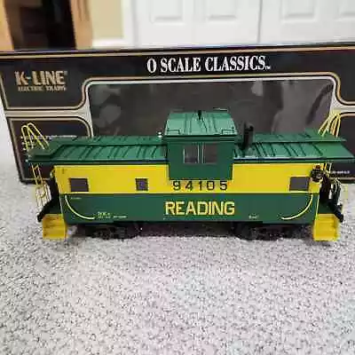 K-line Electric Trains O Scale K613-1932 Reading Extended Vision Smoking Caboose • $49.99