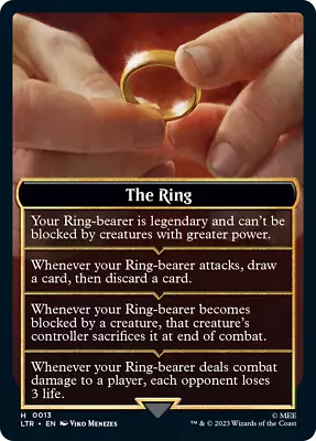 THE RING EMBLEM TOKEN X4 Mtg NM Lord Of The Rings • $1.68