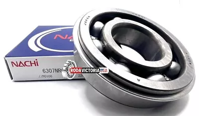 NACHI JAPAN 6307 NR BALL BEARING METAL SHIELD ONE SIDE + SNAP RING 35x80x21mm. • $34.55