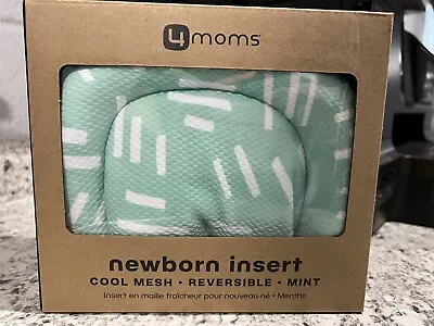 4 Moms Mamaroo Newborn Insert Mint Green Cool Mesh Fabric Infant New Reversible • $30
