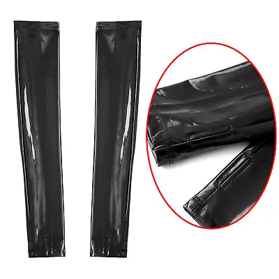 US Women's Patent Leather Gloves Fingerless Glossy Long Gloves Mitten Club Party • $7