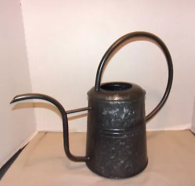 Large Moth Wing Galvanized Watering Can W/Gooseneck Spout & Ringed Handle • $29.99