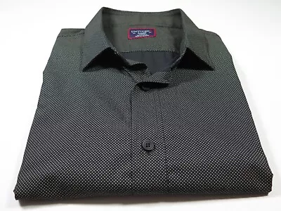 Untuckit Mens Pure Cotton Black Polka Dots Slim Fit Casual Shirt XXL 2XL EUC • $26.93