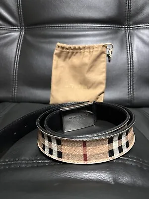 Authentic Men’s Plaid Burberry Belt (size 32-36) • $249.99