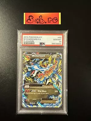 PSA 10 Mega M Charizard EX XY Flashfire 69/106 Pokémon Card • $442.12