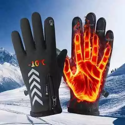 Men's Windproof Cycling Gloves - Touchscreen Non-slip & Perfect For Winter Spor • $9.99