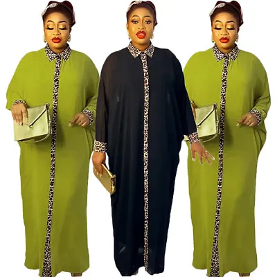 2pcs African Dashiki Kaftan Women Dresses Loose Dubai Caftan Moroccan Party Gown • $60.56