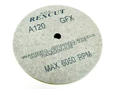 REX CUT Wheel 1/4  Thick GFX A120 GRIT 6 X1/4 X1/2  Fiber MX Deburring Wheels  • $43.18