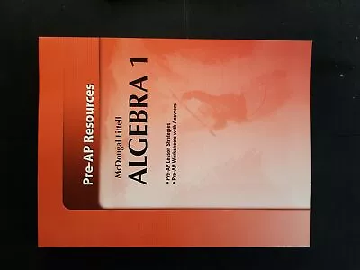 Holt McDougal Larson Algebra 1: Pre-AP Resources • $9