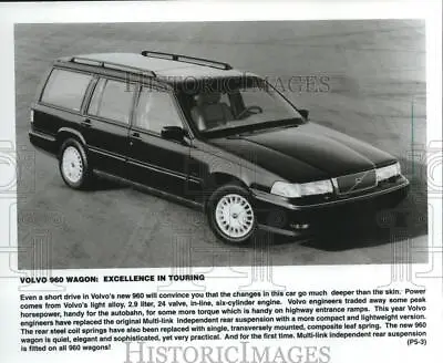 1995 Press Photo Volvo 960 Wagon Automobile - Mjx67673 • $12.99