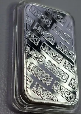 1 Oz Johnson Matthey 999 Pure Silver Bar * New  In Premium  Capsule * • £37.50