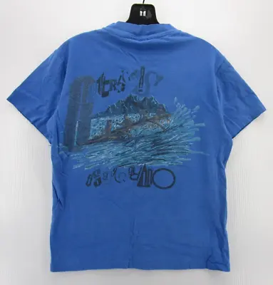 VINTAGE Ocean Pacific Shirt Men Medium Blue OP Outriggers Beach Pullover 80s 90s • £60.86