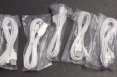 5 Pcs 5FT Data 2.0 White MINI USB A Male To USB Adapter Connector Cable Cord 60  • $9.98