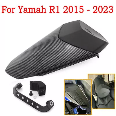 For Yamaha R1 R1M 2015-2023 Carbon Fiber Rear Passenger Seat Cover Cowl Fairing • $54.13