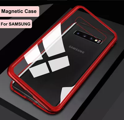 $9.95 • Buy Samsung S8 S9 S10 S10+ NOTE8 NOTE 9 Magnetic Tempered Glass Protector Case Cover