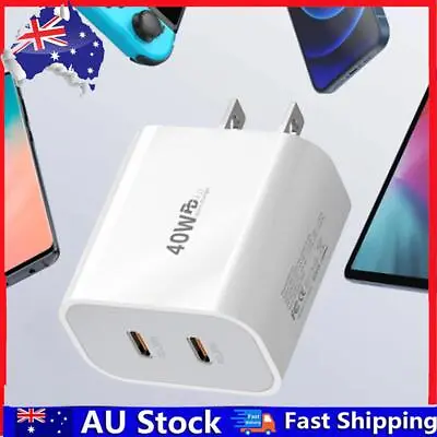 Dual PD 20W USB Wall Charger USB C Fast Charger AC 100-240V For IPhone Samsung • $12.99