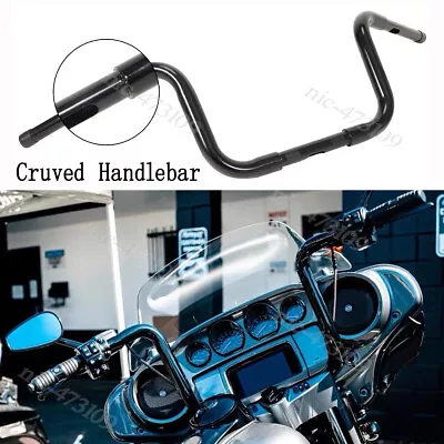 10  Mini Apes Cruved Handlebars BLACK Mini Apehanger Bars Harley XG750 500 • $149.09