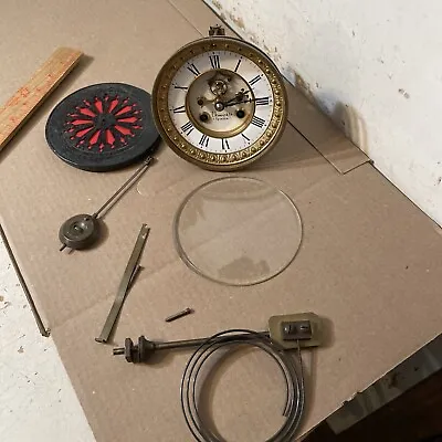 Antique French Marti Open Escapement Clock Movement Parts E Howard Special  • $199.99