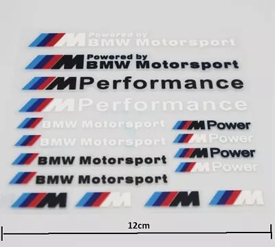 BMW M Power Performance Motorsport Logo Badge Emblem Sticker M3 M5 E30 E36 E90 • $10.50