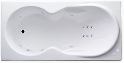 Carver Tubs DH7136 71  12 Jet Whirlpool Bathtub-White Acrylic-Right Hand Motor • $2100