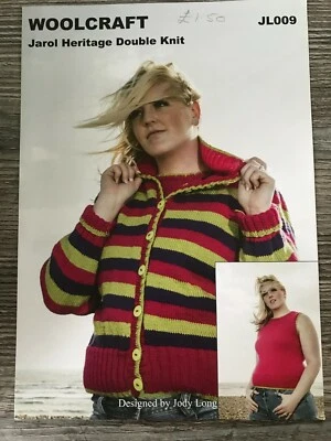 £3.30 • Buy Woolcraft Jarol Knitting Pattern: Ladies Cardigan & Vest Top, DK, 32-42 , JL009 