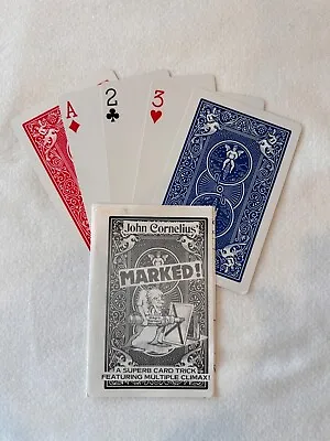 RARE: MARKED! John Cornelius Card Magic Trick Jumbo Cards • $17.99
