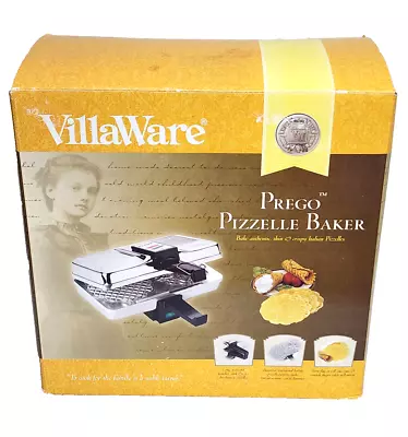 VillaWare Prego Series II Pizzelle Baker/Maker 3600 High Polish Metal Grids • $335.39