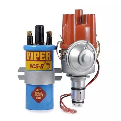 Air Cooled VW Powerspark Electronic Distributor & Viper Blue Dry Coil • $118.06