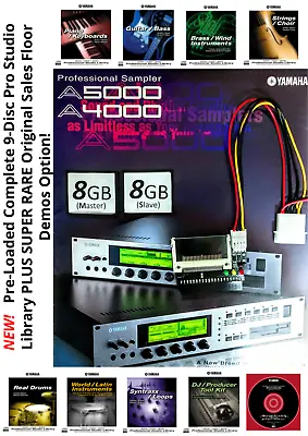 Yamaha A5000 A4000 16GB DOUBLE CF Compact Flash IDE SSD *CD SAMPLE SOUND LIBRARY • $48.50