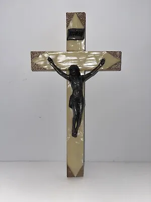 Vintage Crucifix Wall Cross Catholic INRI 12” Read • $22
