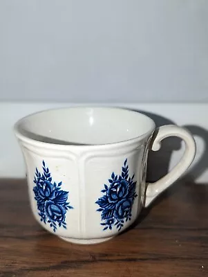 Sears Roebuck MAYHILL FEDERALIST Blue Floral Ironstone Cup (22) • $12