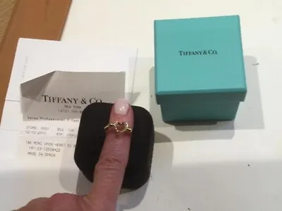 £1050 • Buy Tiffany & Co Diamond Ring In 18ct Yellow Gold In Original Boxes And With Receipt