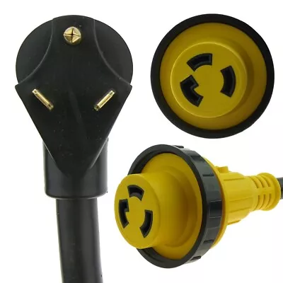 RV Power Cord Detachable Cable 50 Ft 30 Amp With LED Twist Lock Connector L5-30R • $69.99