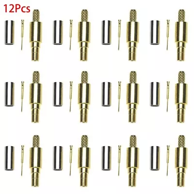 12X CRC9 Male Plug Crimp RF Connector For RG316 RG174 RG178 Coaxial Cable Wire • $13.29