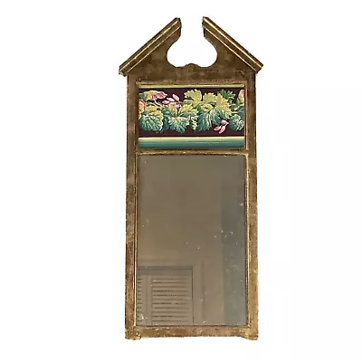 Vintage Gilt Italian Mirror Modern Colorful Design 14 X 36 • $75