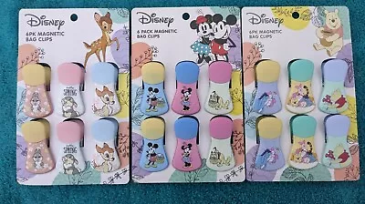 18 BRAND NEW Winnie The Pooh Mickie & Minnie & Bambi Spring Magnetic Bag Clips • $39.95