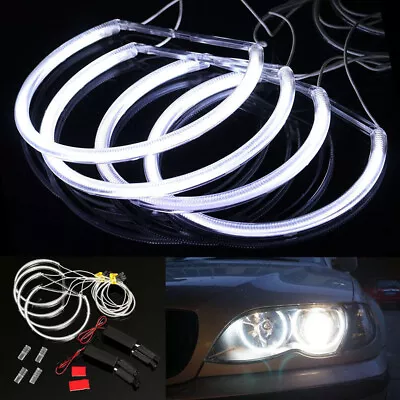 4x CCFL LED Angel-Eyes Lamp Kit Halo Ring Car Headlight ForBMW E36 E38 E39 E46↑ • $24.69