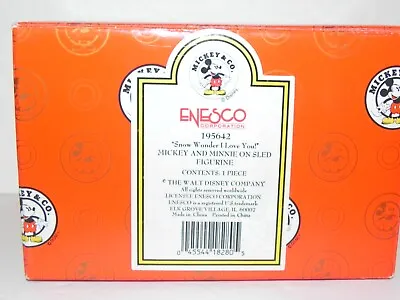 Enesco 195642 ~ Mickey Mouse & Minnie - 'Snow Wonder I Love You!' Figurine New! • $33.95