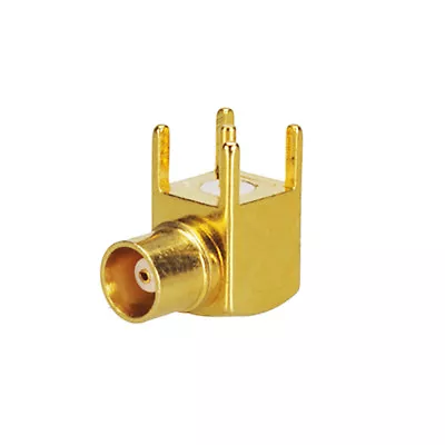 Bingfu MCX Thru Hole Female Right Angle PCB Mount Connector Solder Post • $1.28