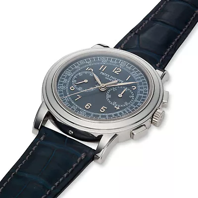 Patek Philippe 5070P Lemania Chronograph 950 Platinum Rare 5070P-001 • $269995