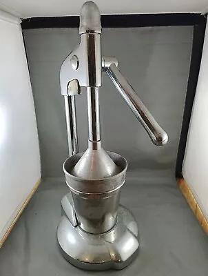 Vintage Chrome Manual Juice Citrus Press Chrome • $39