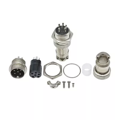 £2.41 • Buy GX12/16/20 Aviation Connector Socket Plug Male&Female 2-15Pin 1/5/10 Pairs